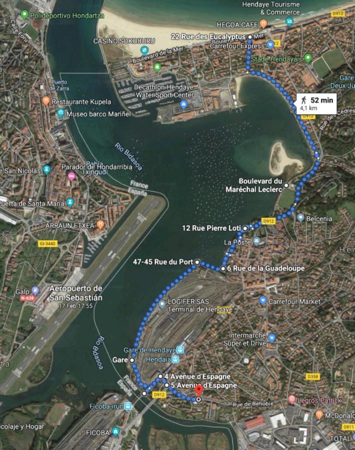Port Bidassoa - T2 Coquet, Parking, Lit Xxl, Wifi, Pres De La Gare Hendaye Bagian luar foto